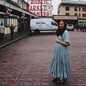 Storia Silk Tiered Hem Dress